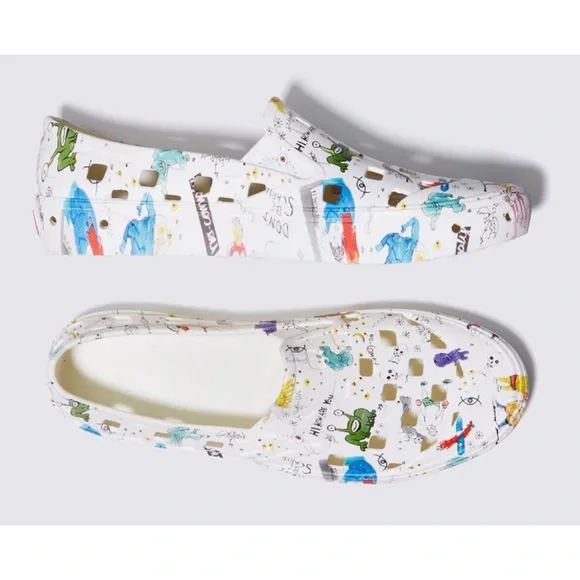 (RARE) VANS • No-Comply x Daniel Johnston Slip-On Trek Slippers, 7 - Picture 2 of 15